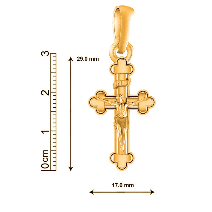 22 CT Gold Plated Silver (92.5% purity) God Jesus Christ Pendant for Men and Women