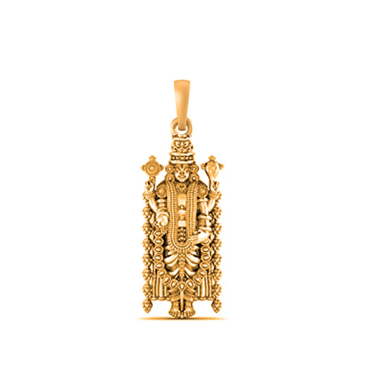 22 CT Gold Plated Silver (92.5% purity) God Bala Ji Pendant for Men and Women