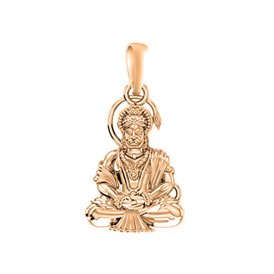 22 CT Gold Plated Silver (92.5% purity) God Hanuman Bajrang Bali Pendant for Kids
