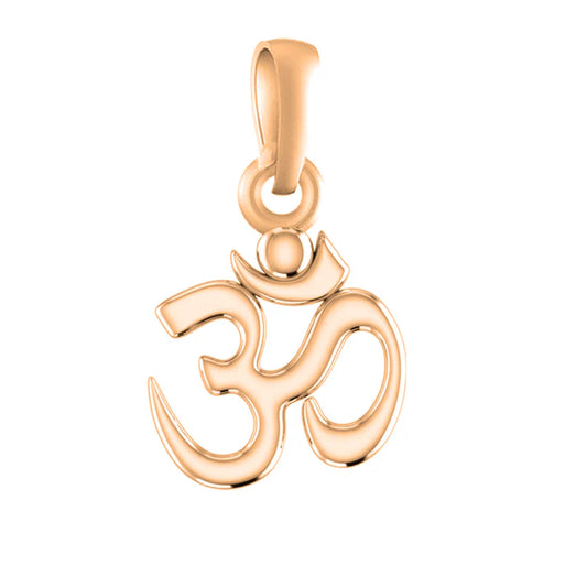 22 CT Gold Plated Silver (92.5% purity) Spiritual OM Pendant for Kids & Woman