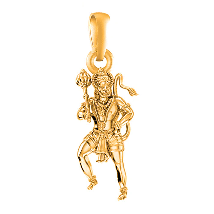 22 CT Gold Plated Silver (92.5% purity)God Hanuman Pendant for Men