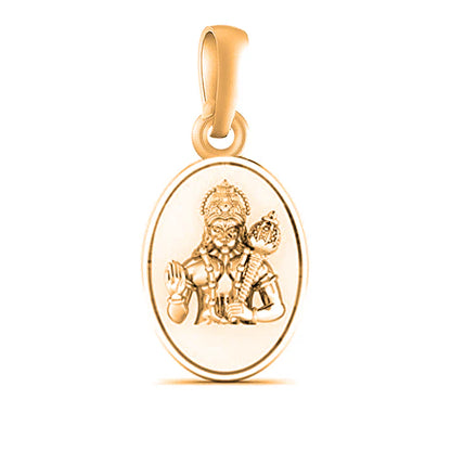22 CT Gold Plated Silver (92.5% purity) God Hanuman Gada Pendant for Men