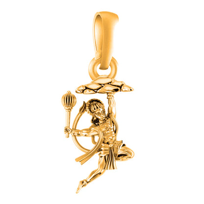 22 CT Gold Plated Silver (92.5% purity)God Hanuman Pendant for Men