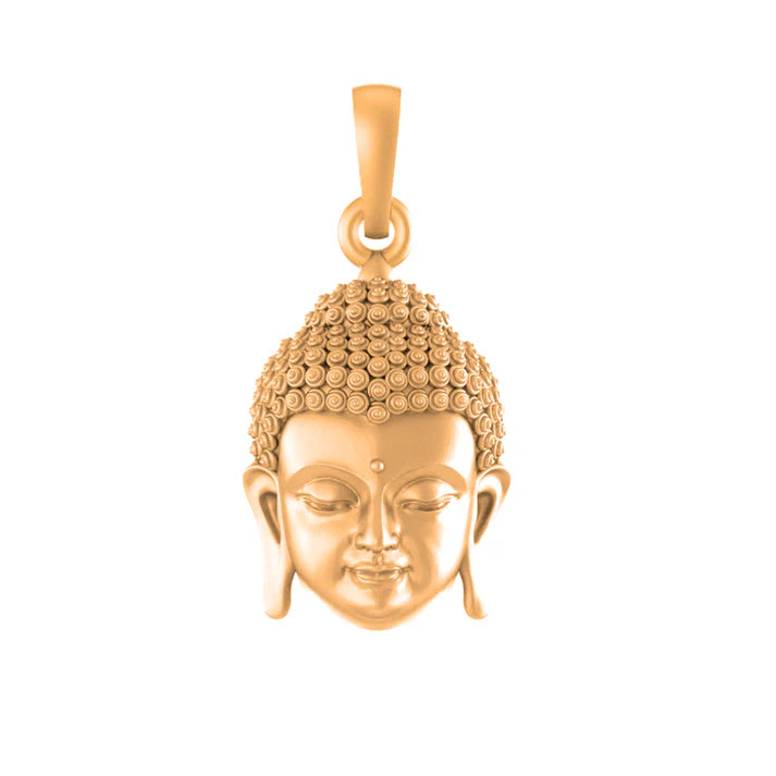 22 CT Gold Plated Silver (92.5% purity) God Buddha Pendant for Men and Women