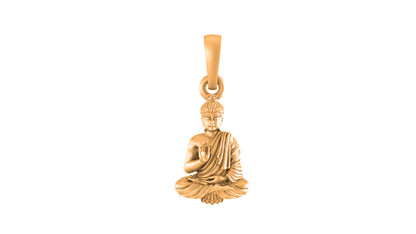 22 CT Gold Plated Silver (92.5% purity) God Buddha Pendant for Men and Women