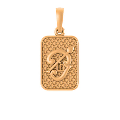 22 CT Gold Plated Silver (92.5% purity) Spiritual OM Pendant for Men and Women - Shape - Rectangular