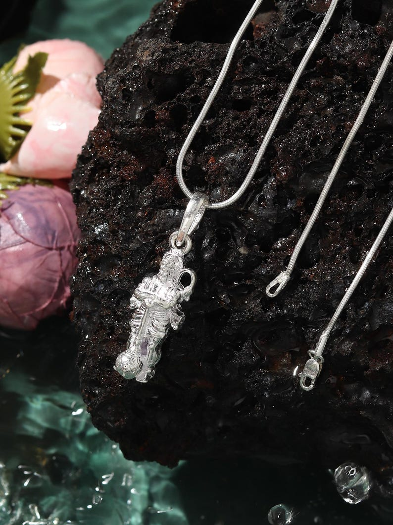 Hanuman Standing Pendant Protect, Empower, Inspire (92.5% purity) God Hanuman (Big Size) Pendant for Men Pure Silver Lord Bajrang Bali (Big Size) Locket for Good Health & Wealth - 1150