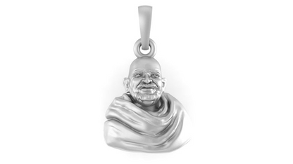 Sterling Silver (92.5% purity) Neem Karoli Baba Pendant for Men & Women Pure Silver Locket