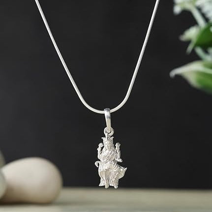 Sterling Silver (92.5% purity) Mansa Devi Pendant for Men & Women Pure Silver MansaDevi Locket