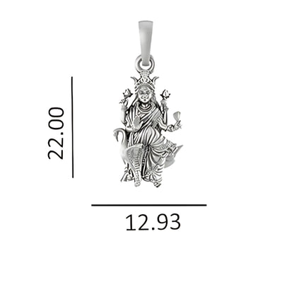 Sterling Silver (92.5% purity) Mansa Devi Pendant for Men & Women Pure Silver MansaDevi Locket